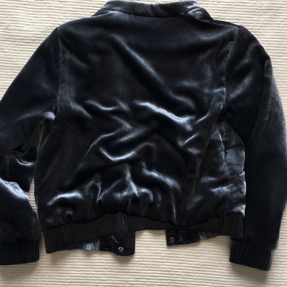 Joe’s Blue velvet bomber jacket - Picture 3 of 4